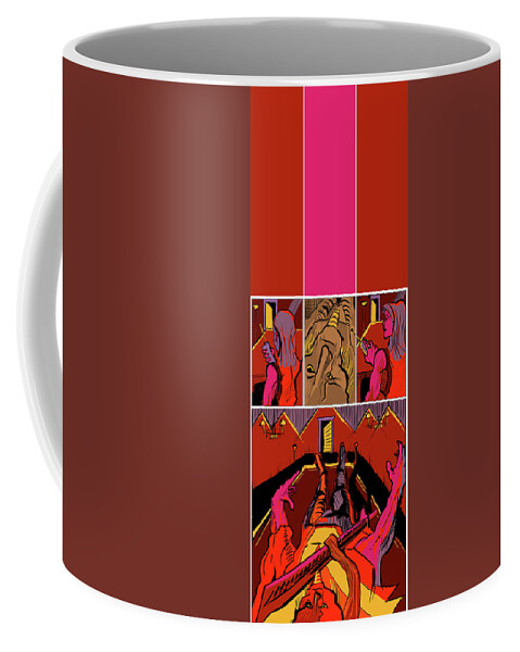  Coffee Mug featuring the painting First Immortal by John Gholson