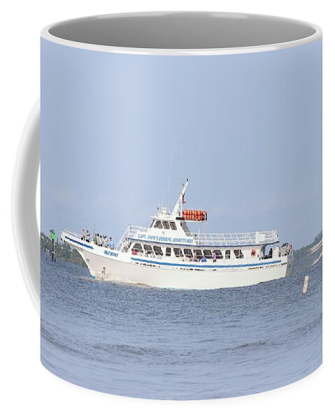 Boat Coffee Mug featuring the photograph Fishing Adventure Boat by Mingming Jiang