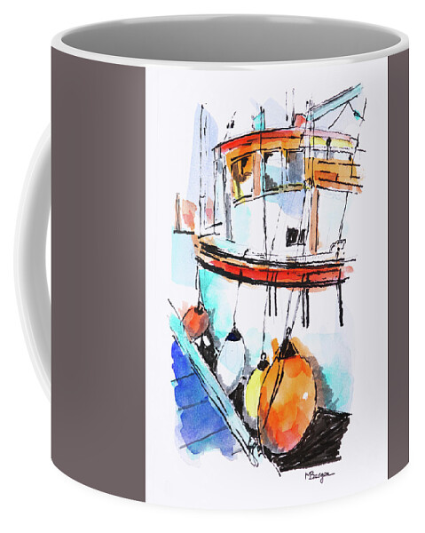 Fishing Boat Coffee Mug by Mike Bergen - Pixels Merch