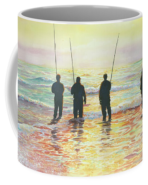 Fishing Line Coffee Mug by Marguerite Chadwick-Juner - Fine Art