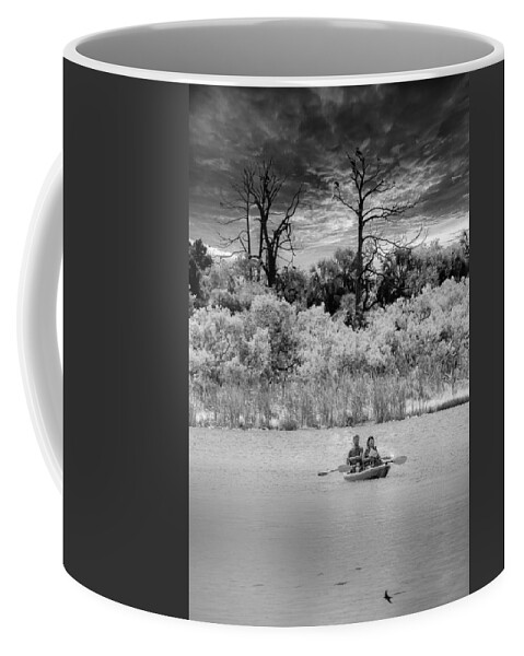 Water Coffee Mug featuring the photograph Fishing by Richard Goldman