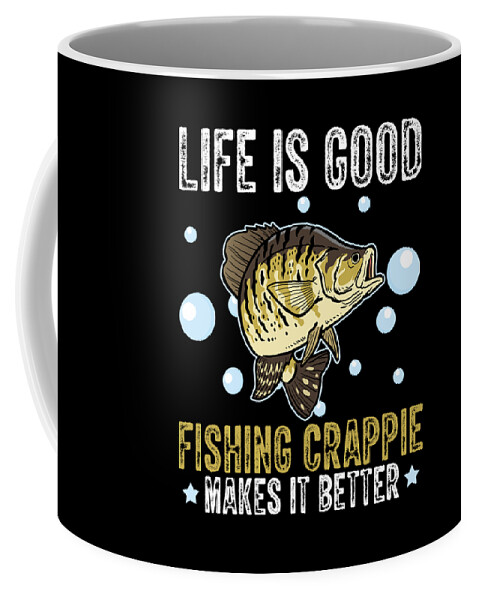 Fishing Rod Fish Fisherman Fishing Crappie Coffee Mug by Florian Dold Art -  Pixels