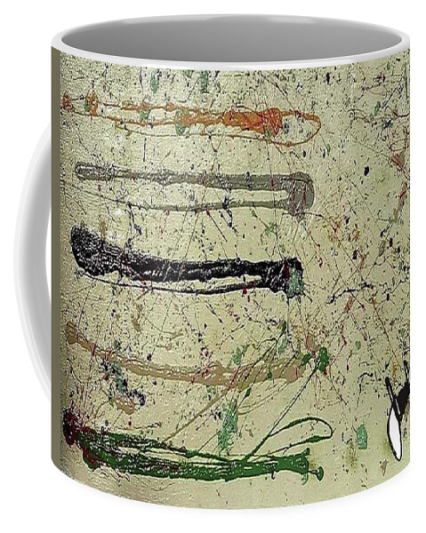  Coffee Mug featuring the painting Five Strips by Jimmy Williams
