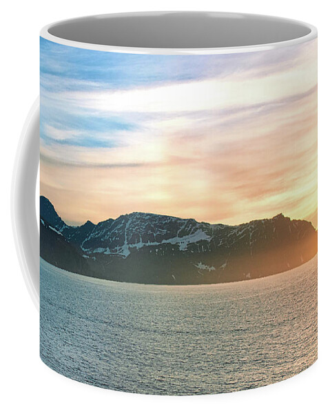 Norway Coffee Mug featuring the photograph Fjord Sunset in Norway by Matthew DeGrushe