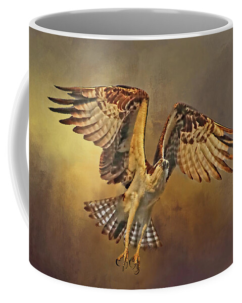 Sea Hawk Coffee Mug featuring the photograph Flight of the Osprey by HH Photography of Florida