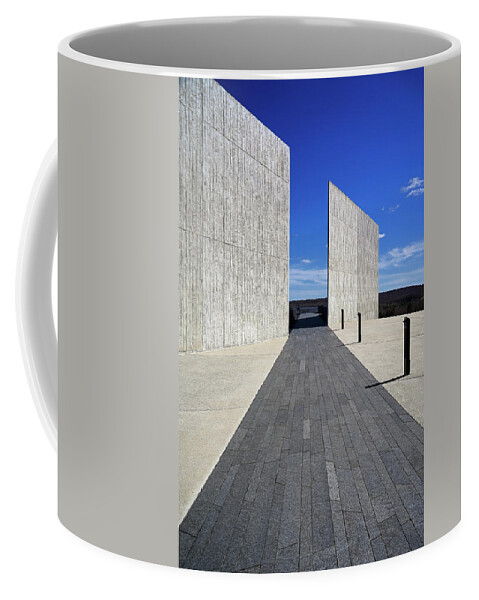 9/11 Coffee Mug featuring the photograph Flight Path 93 by Steven Nelson