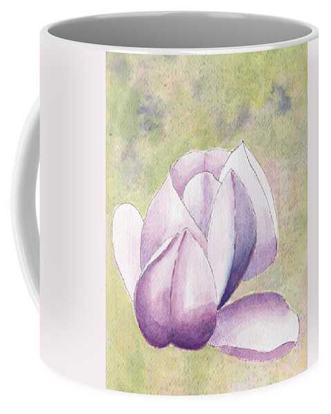 Trees In Spring Coffee Mug featuring the painting Floating Magnolia by Anne Katzeff