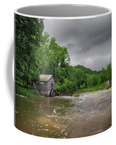 Old Coffee Mug featuring the photograph Flooded Hydes Mill by Scott Olsen