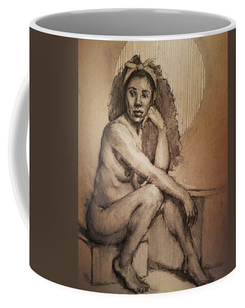  Coffee Mug featuring the painting Flora by Jeff Dickson