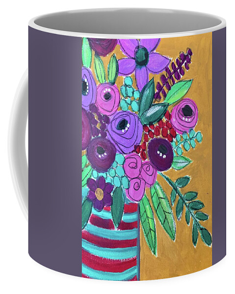 Bold Coffee Mug featuring the painting Floral 884 by Monica Martin