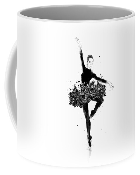 Ballet Coffee Mug featuring the drawing Floral dance by Balazs Solti