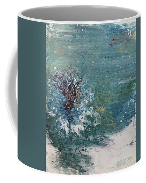 Floral Coffee Mug featuring the painting Flourish by Nicole DiCicco