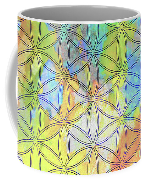 Flower Of Life Coffee Mug featuring the digital art Flower of Life_20 by Az Jackson