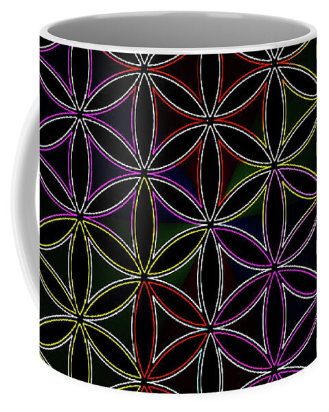 Flower Of Life Coffee Mug featuring the digital art Flower Of Life_4 by Az Jackson