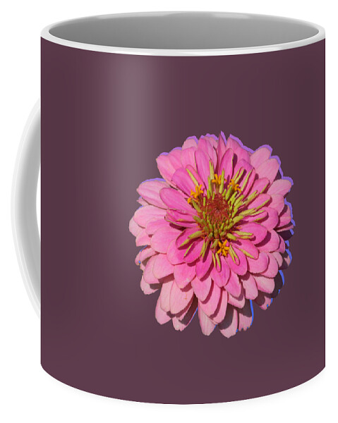 Pink Zinnia Coffee Mug featuring the photograph Flower Power - Pink Zinnia by Carol Groenen