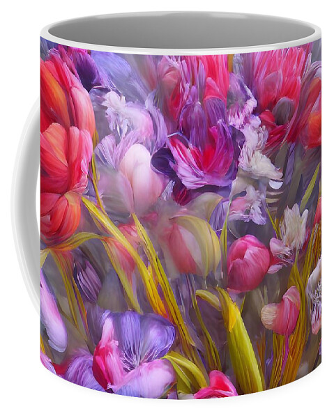 Digital Coffee Mug featuring the digital art Flowers by Beverly Read