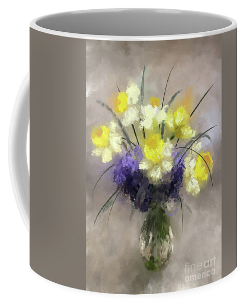 Flowers Coffee Mug featuring the digital art Flowers For Maria by Lois Bryan