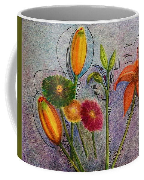 Flowers Coffee Mug featuring the photograph Flowers for Me by Suzanne Udell Levinger