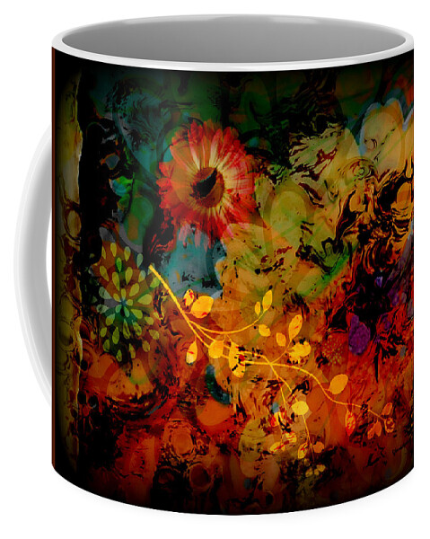  Coffee Mug featuring the mixed media Flowers by YoMamaBird Rhonda