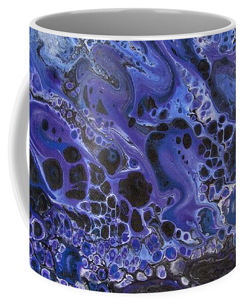 Nebula Coffee Mug featuring the painting Nebula 1A by John DeGaetano