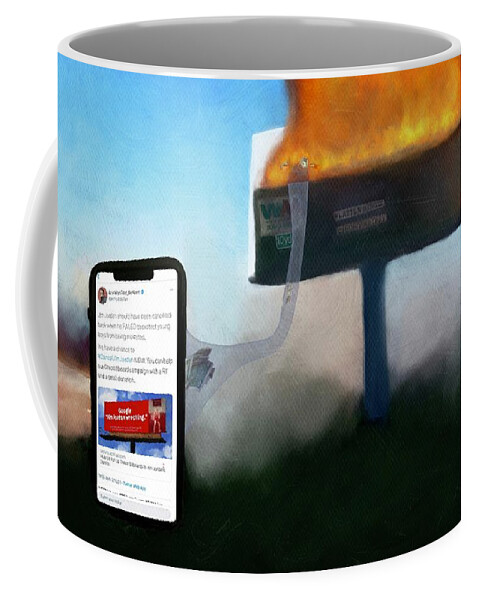  Coffee Mug featuring the digital art Fodder by Jason Cardwell