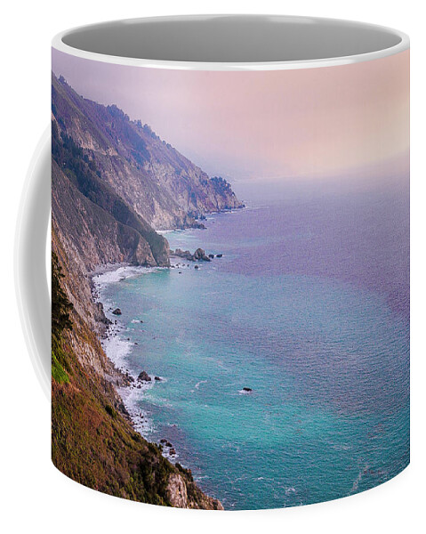 Beauty In Nature Coffee Mug featuring the photograph Fog Big Sur Carmel Monterey PCH 0743 by Amyn Nasser