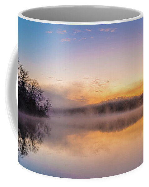 Foggy Kentucky Sunrise - Louisville Fleece Blanket by Gary Whitton - Pixels