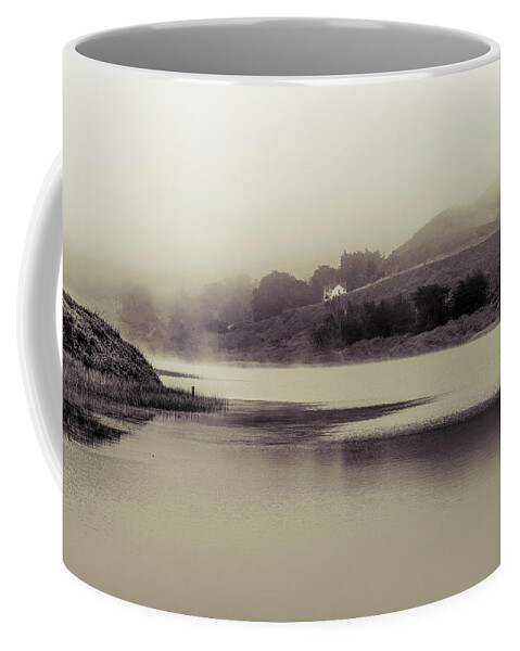 Marin Headlands Coffee Mug featuring the photograph Foggy morning at Marin Headlands by Alessandra RC