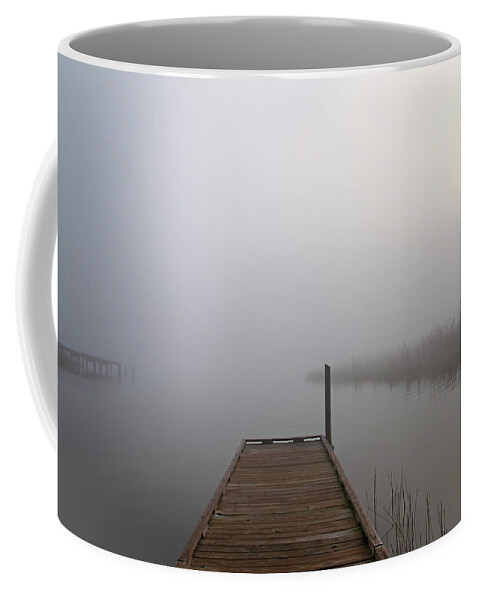 Fog Coffee Mug featuring the photograph Foggy Morning by Dart Humeston