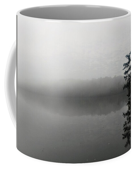  Coffee Mug featuring the photograph Foggy Morning Tree by Brad Nellis