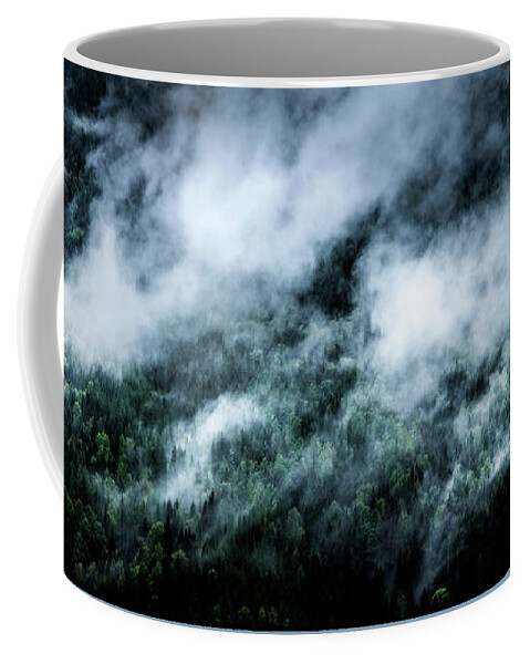 Panorama Coffee Mug featuring the photograph Foggy Mornings Panorama by Nicklas Gustafsson