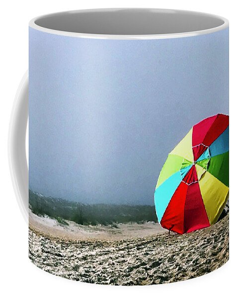 Beach Coffee Mug featuring the photograph Foggy Optimism by Rick Locke - Out of the Corner of My Eye