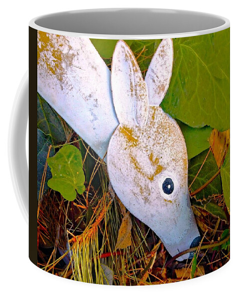 Deer Coffee Mug featuring the photograph Foliage Feeding Fawn by Andrew Lawrence