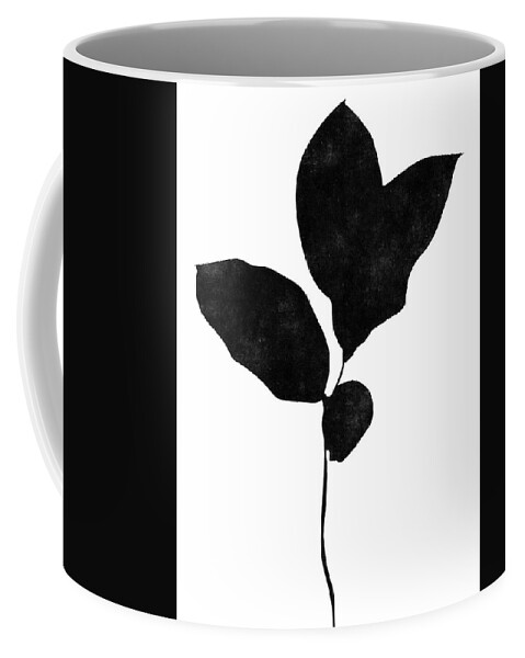 Leaf Coffee Mug featuring the mixed media Foliage Silhouette 2- Art by Linda Woods by Linda Woods