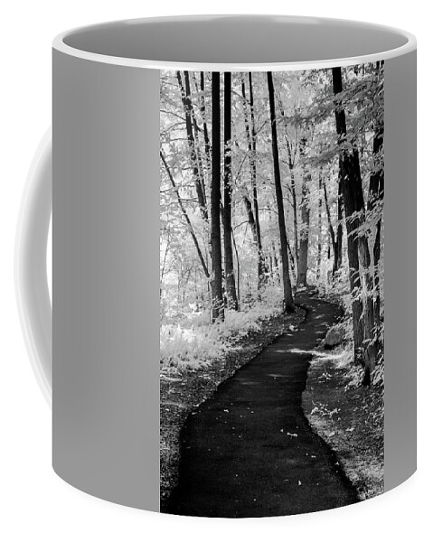 B&w Coffee Mug featuring the photograph Forbidden Woods Vertical by Anthony Sacco