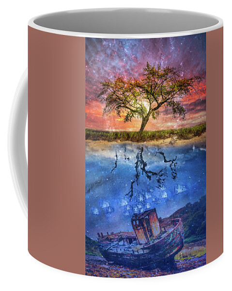 Boats Coffee Mug featuring the photograph Forgotten Dreams by Debra and Dave Vanderlaan