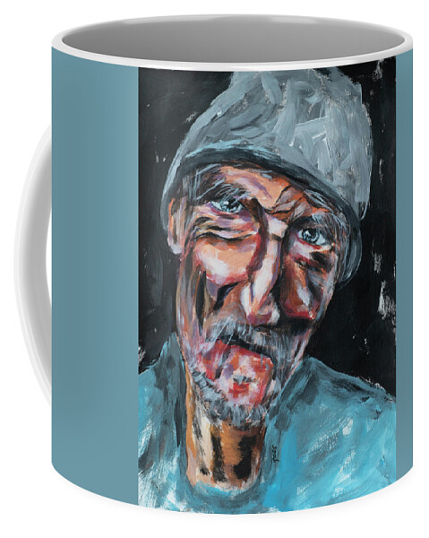 Homeless Coffee Mug featuring the painting Forgotten by Mark Ross