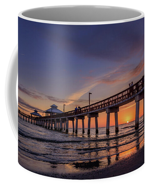 Florida Coffee Mug featuring the photograph Fort Myers Sunset Beach by Dee Potter