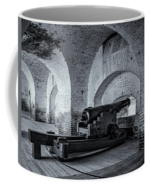 Marietta Georgia Coffee Mug featuring the photograph Fort Pulaski Cannon by Tom Singleton