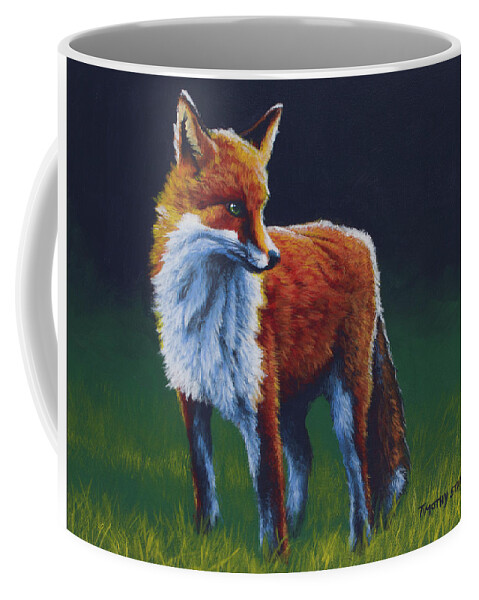 Acrylic Coffee Mug featuring the painting Fortunata by Timothy Stanford