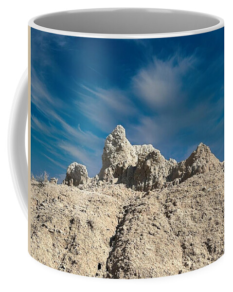 Badlands Np Coffee Mug featuring the photograph Fossil Trail by Carolyn Mickulas