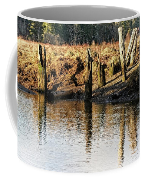 Colors Coffee Mug featuring the photograph Foulweather Posts by David Desautel