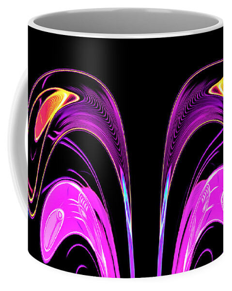 Abstract Coffee Mug featuring the digital art Fountain of Life - Abstract by Ronald Mills