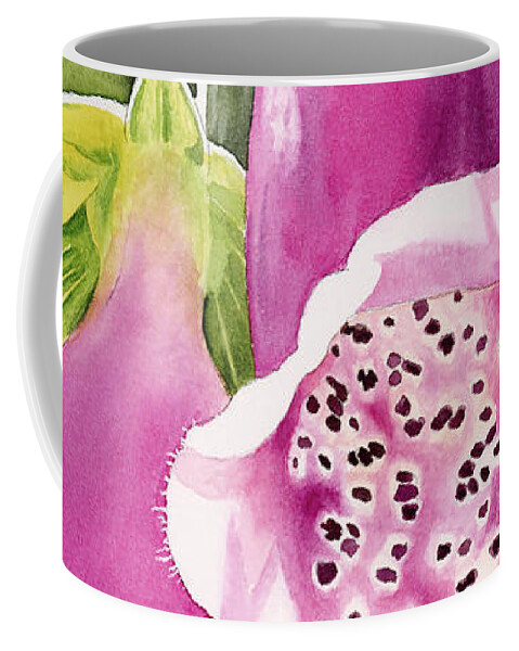 Foxglove Coffee Mug featuring the painting Foxglove by Espero Art