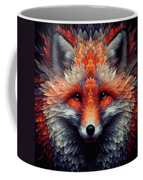 Red Fox Coffee Mug featuring the photograph Foxilated by Bill and Linda Tiepelman