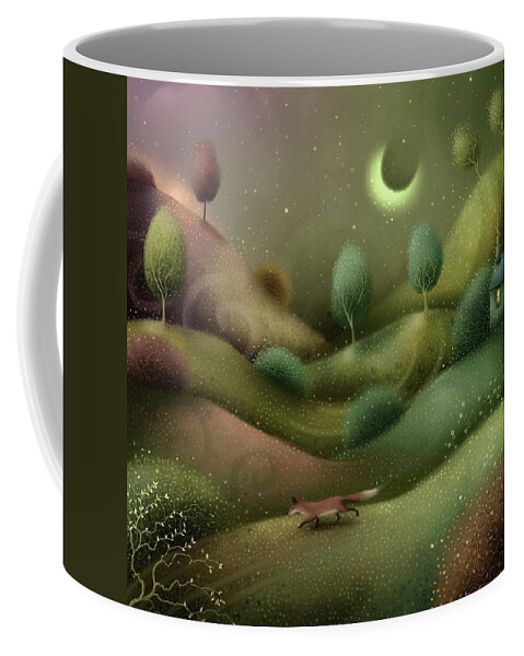 Landscape Art Coffee Mug featuring the painting Foxtrot by Joe Gilronan