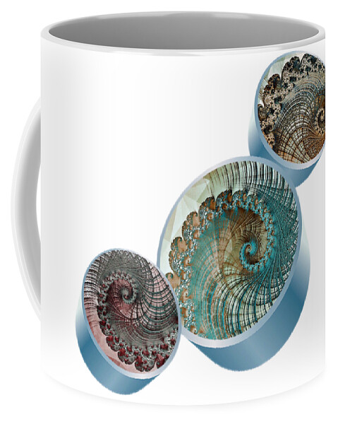 Fractal Geometro Ii Coffee Mug featuring the digital art Fractal Geometro 2 by Susan Maxwell Schmidt