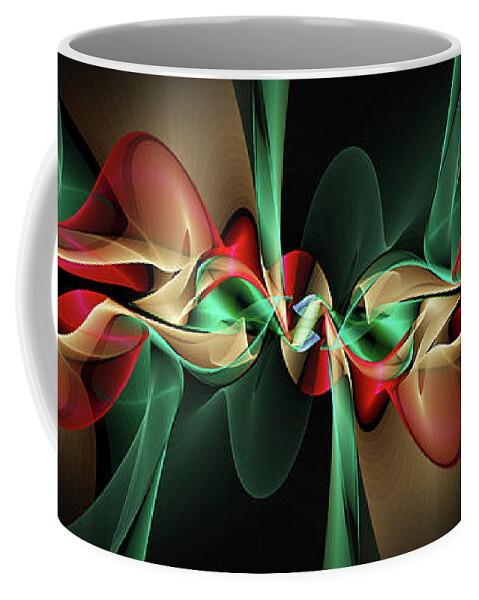 Fractal Plasma Coffee Mug featuring the digital art Fractal Plasma by Ann Garrett