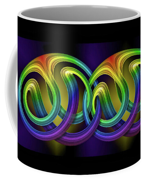 2d Coffee Mug featuring the digital art Fractalcality by Brian Wallace