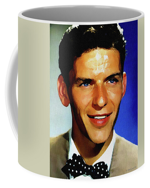 Frank Coffee Mug featuring the digital art Frank Sinatra 2 by Stars on Art